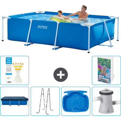 Intex Piscina Con Struttura Rettangolare - 260x160x65 Cm - 7-pezzi S140 Intex Piscina Con Struttura Rettangolare - 260x160x65 Cm - 7-pezzi S140