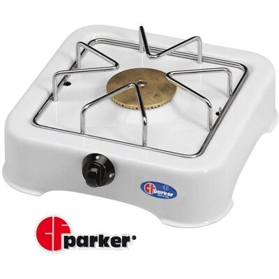 Parker Fornello A Gas 1 Fuoco, Spartifiamma In Ottone Cm 23,5x23,5x6 Parker Fornello A Gas 1 Fuoco, Spartifiamma In Ottone Cm 23,5x23,5x6