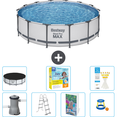 Bestway Piscina Steel Pro Max Rotonda - 427x122 Cm - 8-pezzi S529 Bestway Piscina Steel Pro Max Rotonda - 427x122 Cm - 8-pezzi S529
