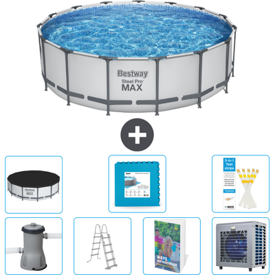 Bestway Piscina Steel Pro Max Rotonda - 488x122 Cm - 8-pezzi S601 Bestway Piscina Steel Pro Max Rotonda - 488x122 Cm - 8-pezzi S601