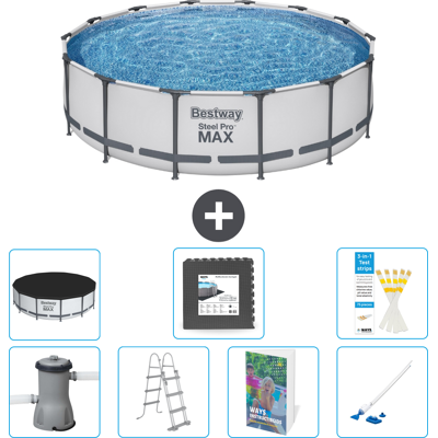 Bestway Piscina Steel Pro Max Rotonda - 427x122 Cm - 8-pezzi S610 Bestway Piscina Steel Pro Max Rotonda - 427x122 Cm - 8-pezzi S610