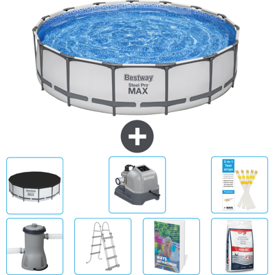Bestway Piscina Steel Pro Max Rotonda - 457x122 Cm - 8-pezzi S649 Bestway Piscina Steel Pro Max Rotonda - 457x122 Cm - 8-pezzi S649