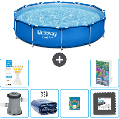 Bestway Piscina Steel Pro Rotonda - 366x76 Cm - 7-pezzi S177 Bestway Piscina Steel Pro Rotonda - 366x76 Cm - 7-pezzi S177