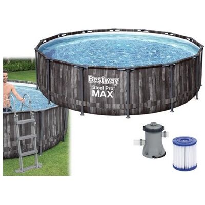 Bestway Piscina Con Struttura Rotonda Steel Pro Max 427x107 Cm 5614z Bestway Piscina Con Struttura Rotonda Steel Pro Max 427x107 Cm 5614z