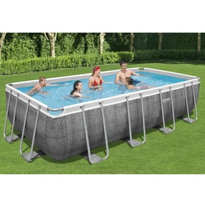 Bestway Power Steel Set Piscina Rettangolare 549x274x122 Cm - Bestway Power Steel Set Piscina Rettangolare 549x274x122 Cm -