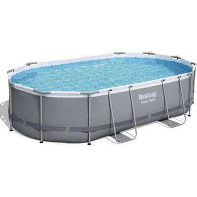 Bestway 56938 Piscina Base Fuori Terra Ovale Power Steel Da 488x305x107 Cm Bestway 56938 Piscina Base Fuori Terra Ovale Power Steel Da 488x305x107 Cm