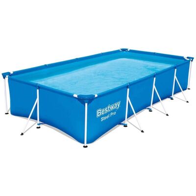 Bestway Piscina Rigida Rettangolare Fuori Terra Cm 400x211x81 Steel Pro Bestway Piscina Rigida Rettangolare Fuori Terra Cm 400x211x81 Steel Pro