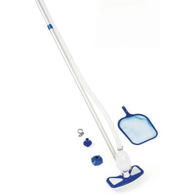 Bestway Kit Pulizia Piscina Aquaclean 58234 - Scopa+retino+tubo+manico Cm 279+adattatori - 1 Pezzo Bestway Kit Pulizia Piscina Aquaclean 58234 - Scopa+retino+tubo+manico Cm 279+adattatori - 1 Pezzo