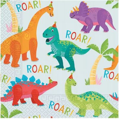 OEM Tovaglioli Di Carta "buon Compleanno Con Dinosauri E Animali" 33x33 Cm, 20 Pezzi. OEM Tovaglioli Di Carta "buon Compleanno Con Dinosauri E Animali" 33x33 Cm, 20 Pezzi.
