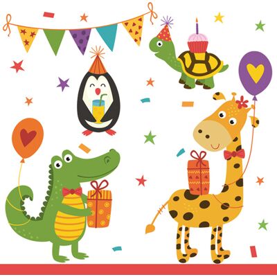 OEM Tovaglioli Per Festa Di Compleanno A Tema Animali, 33x33 Cm, 20 Pezzi. OEM Tovaglioli Per Festa Di Compleanno A Tema Animali, 33x33 Cm, 20 Pezzi.