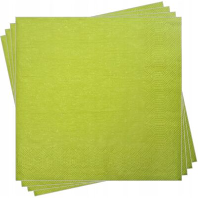 OEM Tovaglioli A 3 Veli, 20 Pezzi, Verde Lime OEM Tovaglioli A 3 Veli, 20 Pezzi, Verde Lime