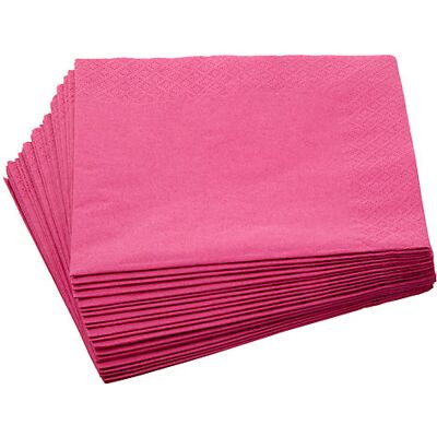OEM Tovaglioli A 3 Veli, 20 Pezzi, Fucsia OEM Tovaglioli A 3 Veli, 20 Pezzi, Fucsia