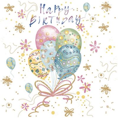OEM Tovaglioli Palloncini Buon Compleanno Compleanno 33x33 20 Pezzi OEM Tovaglioli Palloncini Buon Compleanno Compleanno 33x33 20 Pezzi