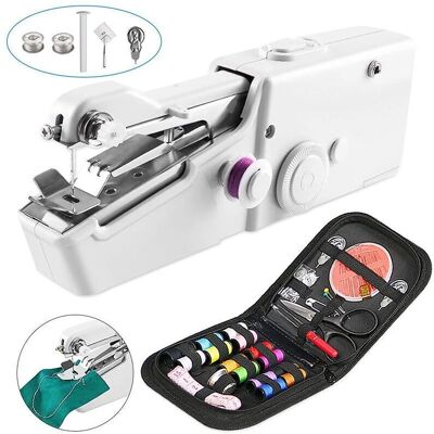 ENLENK Luck-88 Mini Macchina Da Cucire Portatile. Cucito A Mano Portatile. Strumento Per Punti Rapidi Manuali Per Abbigliamento. Tendaggi. Cucito A Mano Elettrico Per La Casa (bianco) ENLENK Luck-88 Mini Macchina Da Cucire Portatile. Cucito A Mano Portatile. Strumento Per Punti Rapidi Manuali Per Abbigliamento. Tendaggi. Cucito A Mano Elettrico Per La Casa (bianco)