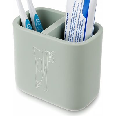 OEM Tazza Da Bagno Verde Con Scomparti Per Spazzolino E Dentifricio OEM Tazza Da Bagno Verde Con Scomparti Per Spazzolino E Dentifricio