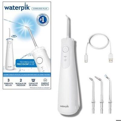 Waterpik Idropulsore Senza Fili - - Cordless Plus Wf-26 - Serbatoio Integrato - 3 Punte - Ricaricabile Waterpik Idropulsore Senza Fili - - Cordless Plus Wf-26 - Serbatoio Integrato - 3 Punte - Ricaricabile
