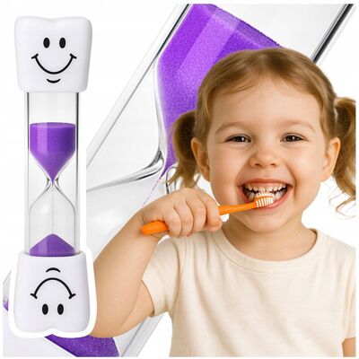 OEM Timer Di Precisione A Clessidra Per Spazzolino Da Denti Per Bambini, Colore Viola OEM Timer Di Precisione A Clessidra Per Spazzolino Da Denti Per Bambini, Colore Viola