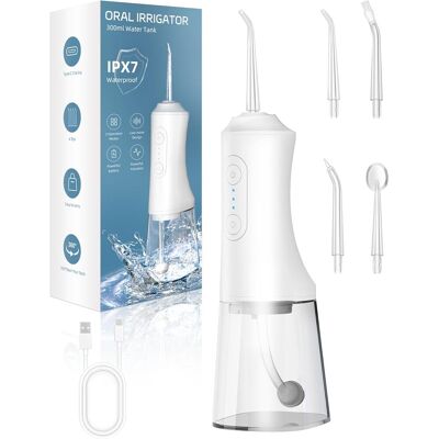 OEM Filo Interdentale, Denti, Collutorio Impermeabile Ipx7 Da 280 Ml, 3 Modalità, 4 Punte Sostituibili, Adatto Ai Viaggi, Gingival Pro Dental Cleansing Choice (bianco) OEM Filo Interdentale, Denti, Collutorio Impermeabile Ipx7 Da 280 Ml, 3 Modalità, 4 Punte Sostituibili, Adatto Ai Viaggi, Gingival Pro Dental Cleansing Choice (bianco)