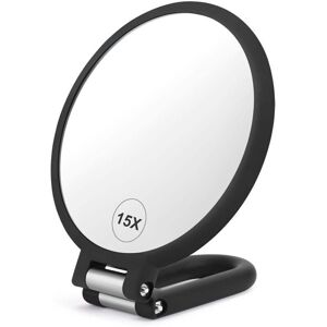 XISRENS Specchio Ingranditore Bifacciale, Ingrandimento Da 1x A 15x, Specchio Da Viaggio Pieghevole, Regolabile E Girevole, Per Trucco, Toletta XISRENS Specchio Ingranditore Bifacciale, Ingrandimento Da 1x A 15x, Specchio Da Viaggio Pieghevole, Regolabile E Girevole, Per Trucco, Toletta