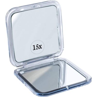 OEM Specchio Tascabile Pieghevole E Portatile Con Ingrandimento 15x, Ideale Per Il Trucco E Adatto Alle Donne Che Sono Spesso In Movimento. OEM Specchio Tascabile Pieghevole E Portatile Con Ingrandimento 15x, Ideale Per Il Trucco E Adatto Alle Donne Che Sono Spesso In Movimento.