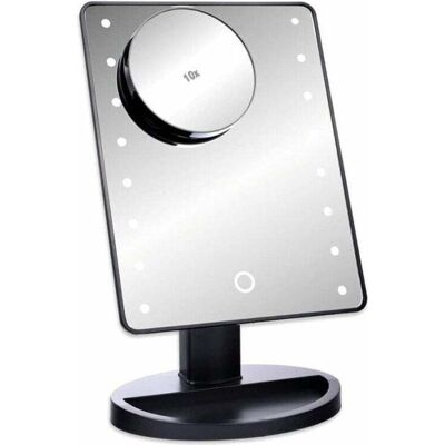 OEM Specchio Per Il Trucco Schramm® Nero A Led Con Ingrandimento 10x, Specchio Cosmetico Con Illuminazione A Led, Specchio Da Terra, Specchio Ingranditore, Specchio Da Bagno OEM Specchio Per Il Trucco Schramm® Nero A Led Con Ingrandimento 10x, Specchio Cosmetico Con Illuminazione A Led, Specchio Da Terra, Specchio Ingranditore, Specchio Da Bagno