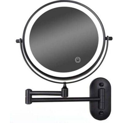 OEM Specchio Da Trucco A Parete A Doppia Faccia Da 8 Pollici Con Led, Ingrandimento 5x E Luminosità Regolabile - Nero OEM Specchio Da Trucco A Parete A Doppia Faccia Da 8 Pollici Con Led, Ingrandimento 5x E Luminosità Regolabile - Nero