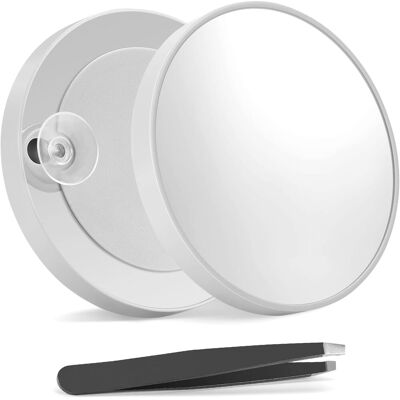 OEM Specchio Ingranditore 20x - Specchio Per Il Trucco Bianco Da 3,5 Pollici Con 2 Clip Di Precisione, Ideale Per Il Trucco E La Depilazione. OEM Specchio Ingranditore 20x - Specchio Per Il Trucco Bianco Da 3,5 Pollici Con 2 Clip Di Precisione, Ideale Per Il Trucco E La Depilazione.
