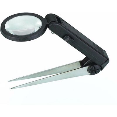 OEM Pinzette Pieghevoli Per Sopracciglia Con Lente D'Ingrandimento E Clip A Led, Ingrandimento 10x E Luce Led. OEM Pinzette Pieghevoli Per Sopracciglia Con Lente D'Ingrandimento E Clip A Led, Ingrandimento 10x E Luce Led.