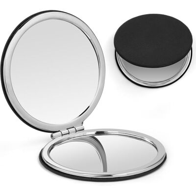 OEM Specchio Compatto, Specchio Per Trucco Tascabile Con Ingrandimento 1x/2x, Specchio Da Viaggio Bifacciale Nero Per Donna E Uomo, Portatile Per Borsa, Tascabile (nero) OEM Specchio Compatto, Specchio Per Trucco Tascabile Con Ingrandimento 1x/2x, Specchio Da Viaggio Bifacciale Nero Per Donna E Uomo, Portatile Per Borsa, Tascabile (nero)