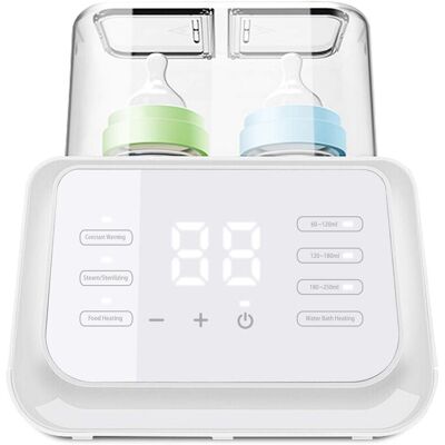 OEM Scaldabiberon Multifunzione, Sterilizzatore Per Biberon, Scaldapappa E Isolante Termico, Con Display Lcd, Colore Bianco. OEM Scaldabiberon Multifunzione, Sterilizzatore Per Biberon, Scaldapappa E Isolante Termico, Con Display Lcd, Colore Bianco.