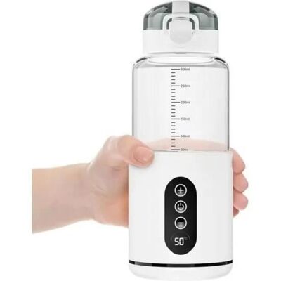 LIIYIELA Scaldabiberon Portatile Senza Fili, Temperatura Regolabile, Per Biberon Da 300 Ml, Ideale Per Viaggi, Auto E Aereo (bianco) LIIYIELA Scaldabiberon Portatile Senza Fili, Temperatura Regolabile, Per Biberon Da 300 Ml, Ideale Per Viaggi, Auto E Aereo (bianco)