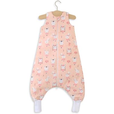 OEM Sacco Nanna Per Neonati Con Gambe, In Cotone, Isolante, Taglia L 9-24 Mesi Tog 2.5 - Coniglietti Ballerina OEM Sacco Nanna Per Neonati Con Gambe, In Cotone, Isolante, Taglia L 9-24 Mesi Tog 2.5 - Coniglietti Ballerina