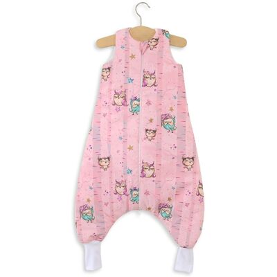 OEM Sacco Nanna Per Neonati Con Gambe, In Cotone, Imbottito, Taglia L, 9-24 Mesi, Tog 2.5 - Gufi Rosa OEM Sacco Nanna Per Neonati Con Gambe, In Cotone, Imbottito, Taglia L, 9-24 Mesi, Tog 2.5 - Gufi Rosa