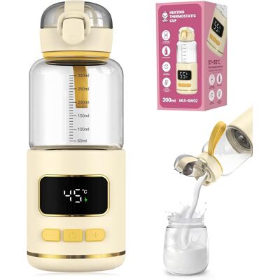OEM Scalda Biberon Portatile, Capacità 300 Ml, Wireless, Display Digitale, Vetro Borosilicato, Graduazioni Chiare, Controllo Della Temperatura 37–55 °c, Batteria Da 15000 Mah, Per Viaggi E Gite OEM Scalda Biberon Portatile, Capacità 300 Ml, Wireless, Display Digitale, Vetro Borosilicato, Graduazioni Chiare, Controllo Della Temperatura 37–55 °c, Batteria Da 15000 Mah, Per Viaggi E Gite