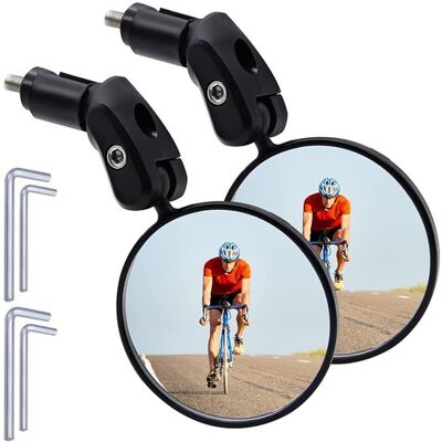 OEM Set Di 2 Specchietti Retrovisori Rotondi Regolabili Per Bicicletta, Da Fissare Alle Estremità Del Manubrio, Con Chiavi A Brugola Incluse. Specchietti Neri Universali Per Bici Da Strada E Mountain Bike OEM Set Di 2 Specchietti Retrovisori Rotondi Regolabili Per Bicicletta, Da Fissare Alle Estremità Del Manubrio, Con Chiavi A Brugola Incluse. Specchietti Neri Universali Per Bici Da Strada E Mountain Bike