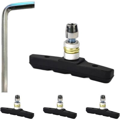 OEM 4 Pastiglie Freno V-brake Da 70 Mm Per Bicicletta, In Gomma Resistente Con Chiave A Brugola, Compatibili Con Freni Anteriori E Posteriori Shimano, Tektro, Avid E Sram, Accessorio Per Mountain Bike, Bi OEM 4 Pastiglie Freno V-brake Da 70 Mm Per Bicicletta, In Gomma Resistente Con Chiave A Brugola, Compatibili Con Freni Anteriori E Posteriori Shimano, Tektro, Avid E Sram, Accessorio Per Mountain Bike, Bi