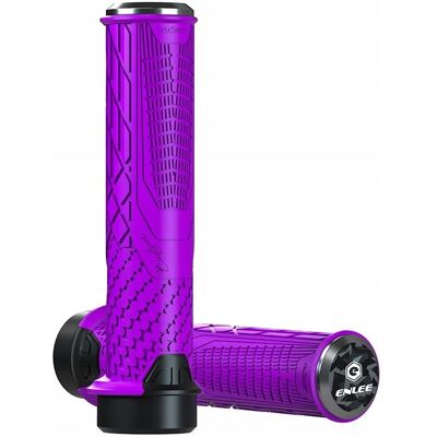 OEM Manopole Per Manubrio Di Bicicletta, In Tpr, 138 Mm Con Morsetto, Colore Viola Enlee. OEM Manopole Per Manubrio Di Bicicletta, In Tpr, 138 Mm Con Morsetto, Colore Viola Enlee.