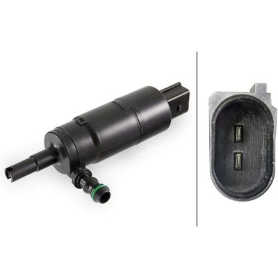 HELLA 8tw 006 849-031 Pompa Acqua Lavaggio, Lavafari, 12v, Elettrico, Monopompa, Spina Spina Piatta - HELLA 8tw 006 849-031 Pompa Acqua Lavaggio, Lavafari, 12v, Elettrico, Monopompa, Spina Spina Piatta -