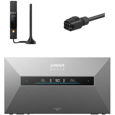 Anker Kit Solix Solarbank Max Ac Con Collegamento Fisso Alla Rete E Smart Meter Anker Kit Solix Solarbank Max Ac Con Collegamento Fisso Alla Rete E Smart Meter
