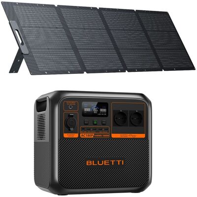 BLUETTI Kit Ac180p Con Pannello Solare 220 W - 1440wh, Generatore Solare 2x1800w (2700w Max) BLUETTI Kit Ac180p Con Pannello Solare 220 W - 1440wh, Generatore Solare 2x1800w (2700w Max)
