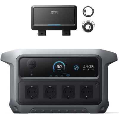 Anker Kit Solix C2000 Gen 2 Con Alternator Charger , Caricatore Dc Doppio 800w, 2048wh, Generatore Solare 4x2400w Anker Kit Solix C2000 Gen 2 Con Alternator Charger , Caricatore Dc Doppio 800w, 2048wh, Generatore Solare 4x2400w
