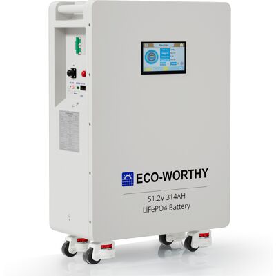 ECO-WORTHY 48v 314ah Batterie Lifepo4 16,1 Kwh Sistema Di Accumulo Di Energia E Interruttore Di Potenza 200a Pace Bms Rs485/can/rs232 Per Alimentazione Di Emergenza Domestica, Applicazioni Off-grid, I ECO-WORTHY 48v 314ah Batterie Lifepo4 16,1 Kwh Sistema Di Accumulo Di Energia E Interruttore Di Potenza 200a Pace Bms Rs485/can/rs232 Per Alimentazione Di Emergenza Domestica, Applicazioni Off-grid, I