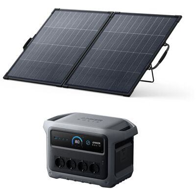 Anker Kit Solix C2000 Gen 2 Con Pannello Solare Bifacciale 200w - 2048wh, Generatore 4x2400w Anker Kit Solix C2000 Gen 2 Con Pannello Solare Bifacciale 200w - 2048wh, Generatore 4x2400w