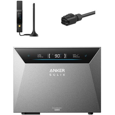 Anker Kit Solix Solarbank 4 E5000 Pro Con Collegamento Fisso Alla Rete Anker Kit Solix Solarbank 4 E5000 Pro Con Collegamento Fisso Alla Rete