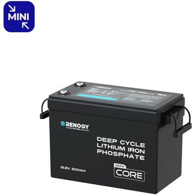 RENOGY Batteria Al Litio 12v 200ah - Lifepo4 Con Bms Per Camper, Barche E Sistemi Di Accumulo Solare (modello M) RENOGY Batteria Al Litio 12v 200ah - Lifepo4 Con Bms Per Camper, Barche E Sistemi Di Accumulo Solare (modello M)