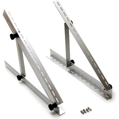 ALCAPOWER Staffe Triangolari Per Pannelli Solari =100w, Inclinazione Regolabile, Lunghezza 55cm - Soluzione Di Montaggio Affidabile Per Fotovoltaico ALCAPOWER Staffe Triangolari Per Pannelli Solari =100w, Inclinazione Regolabile, Lunghezza 55cm - Soluzione Di Montaggio Affidabile Per Fotovoltaico