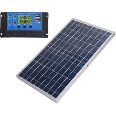 OEM Pannello Solare Policristallino Crezuo Da 10w 12v, Impermeabile Ip65, Portatile, Con Regolatore Di Carica Da 30a Per Uso Esterno.-crezuo OEM Pannello Solare Policristallino Crezuo Da 10w 12v, Impermeabile Ip65, Portatile, Con Regolatore Di Carica Da 30a Per Uso Esterno.-crezuo