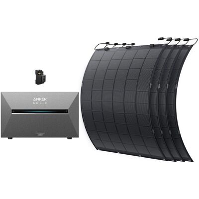 Anker Kit Solix Solarbank 3 E2700 Pro+2xbp2700+a17x7311 - Accumulo Balcone Anker Kit Solix Solarbank 3 E2700 Pro+2xbp2700+a17x7311 - Accumulo Balcone