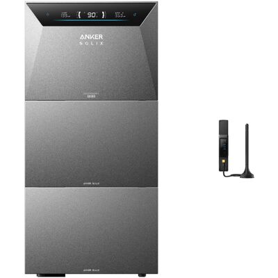 Anker Kit Solix Solarbank 4 E5000 Pro Con 2 Batterie Di Espansione Bp5000 Anker Kit Solix Solarbank 4 E5000 Pro Con 2 Batterie Di Espansione Bp5000
