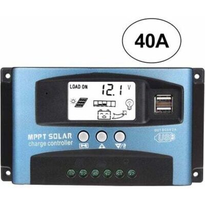 OEM Regolatore Di Carica Solare Mppt Crezuo 40a, Controller Per Batteria Per Pannelli Solari 12v 24v Usb, Regolatore Intelligente Per Batteria Con Schermo Lcd (40a)-crezuo OEM Regolatore Di Carica Solare Mppt Crezuo 40a, Controller Per Batteria Per Pannelli Solari 12v 24v Usb, Regolatore Intelligente Per Batteria Con Schermo Lcd (40a)-crezuo